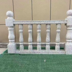 西安芝麻白阳台栏杆 花岗岩栏杆