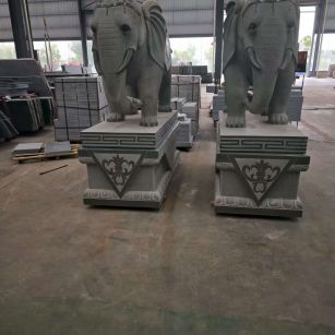 西安芝麻灰花岗岩对象 芝麻白芝麻灰大象