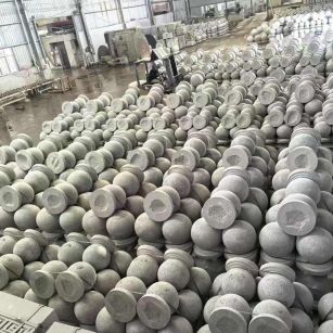 西安芝麻白圆球 石球 挡车球