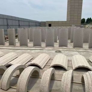 西安黄金麻别墅柱皮 异形 线条定制