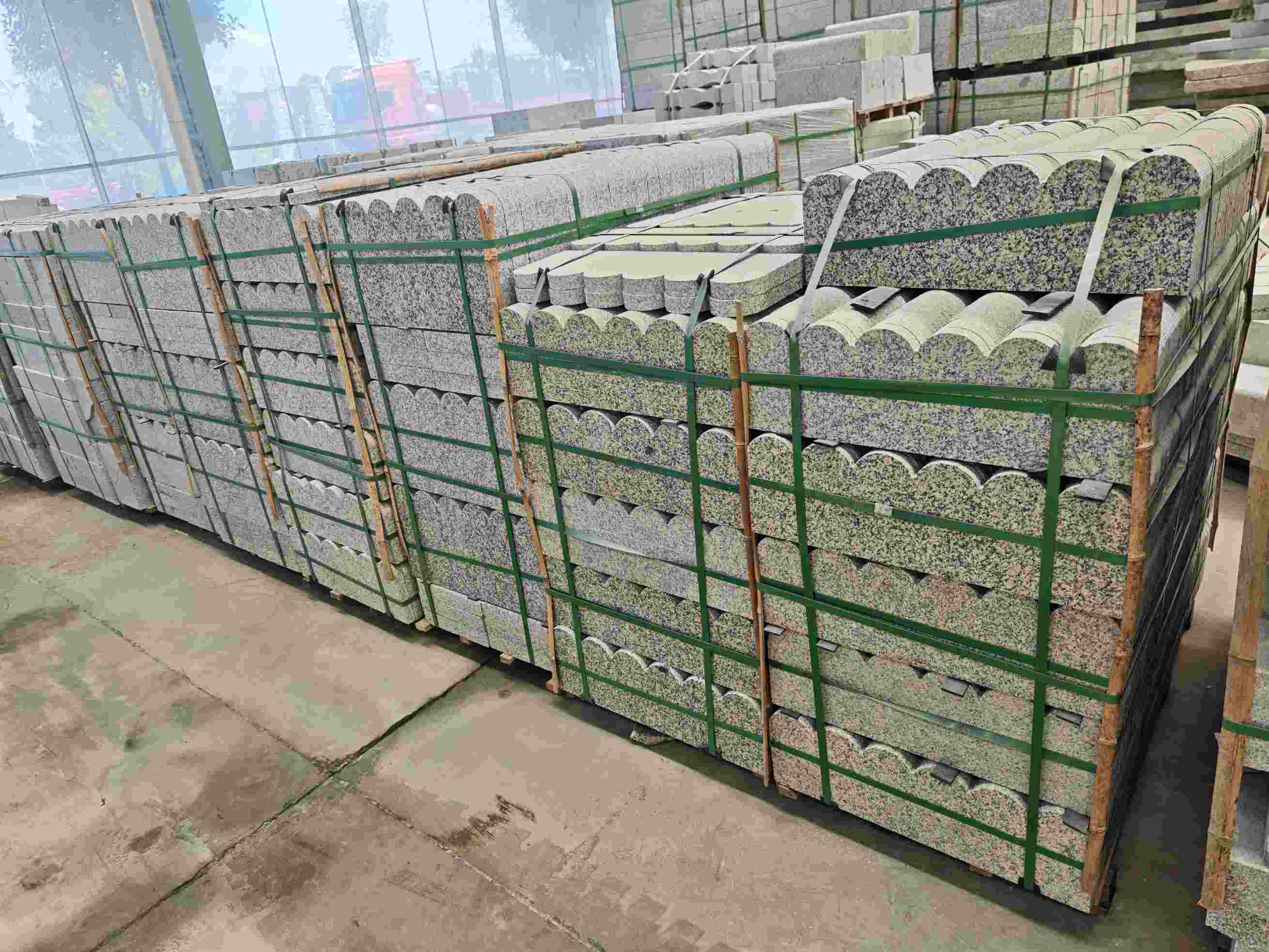 西安芝麻白芙蓉白花边石