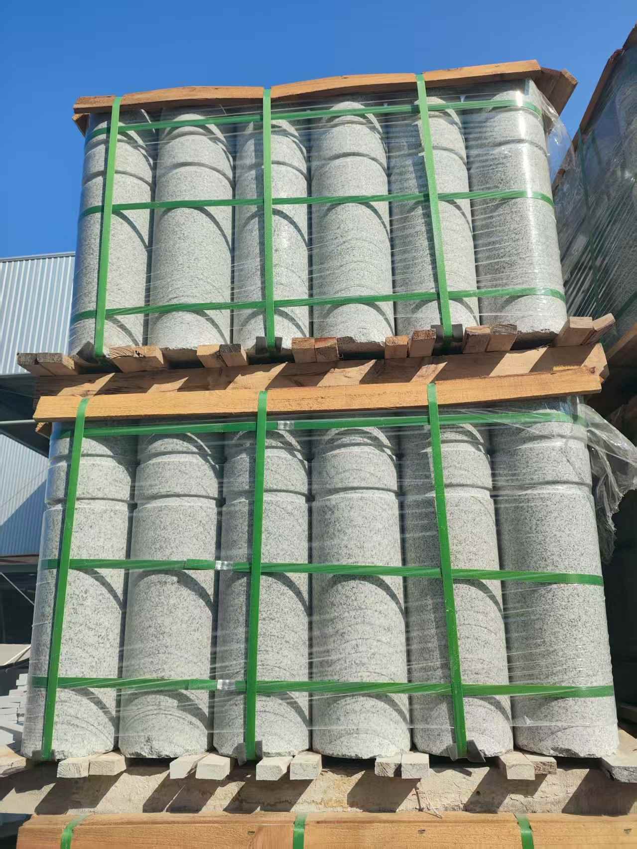 西安挡车柱芝麻白 挡车石