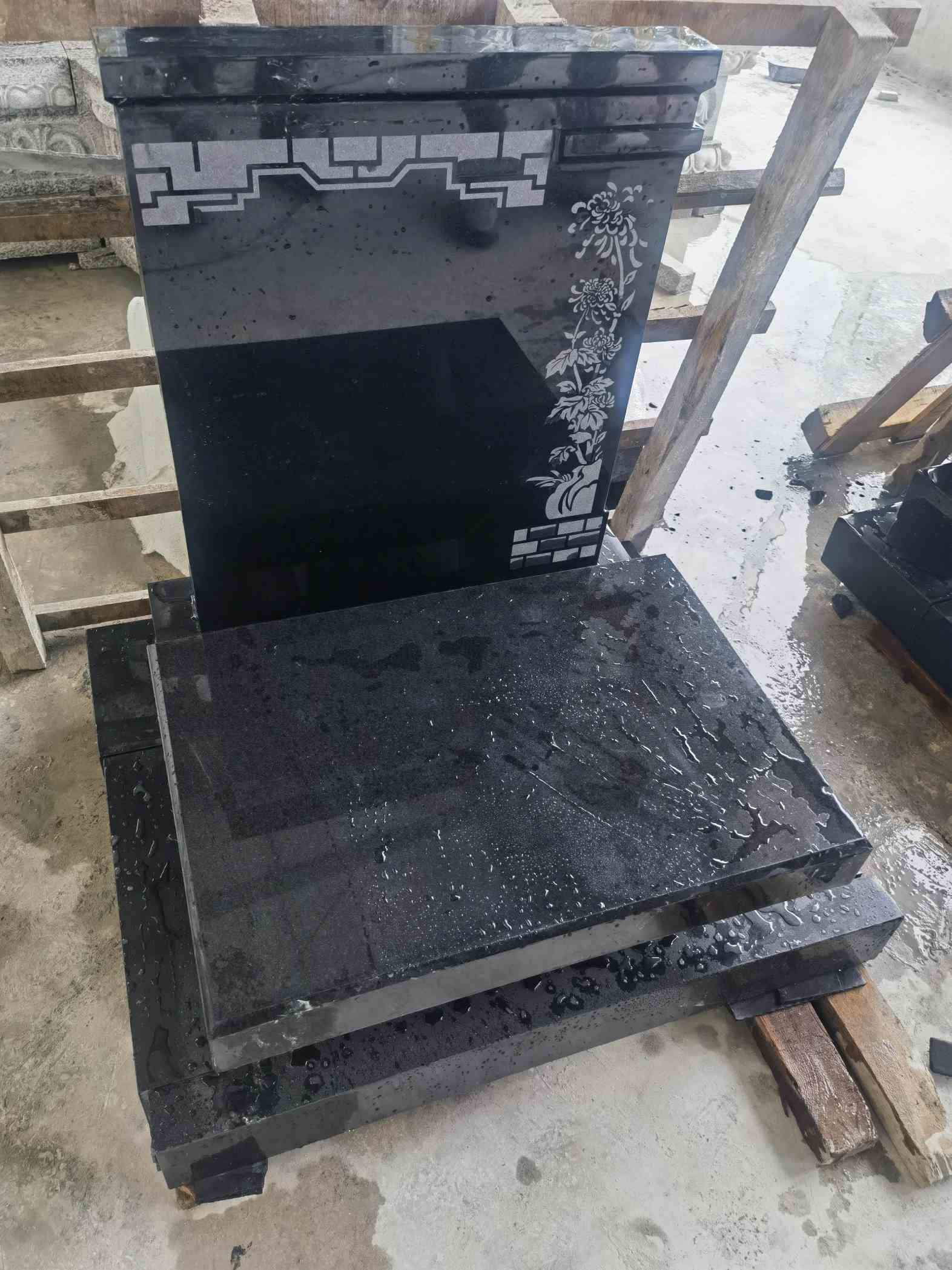 西安花岗岩墓碑石 墓碑 套墓